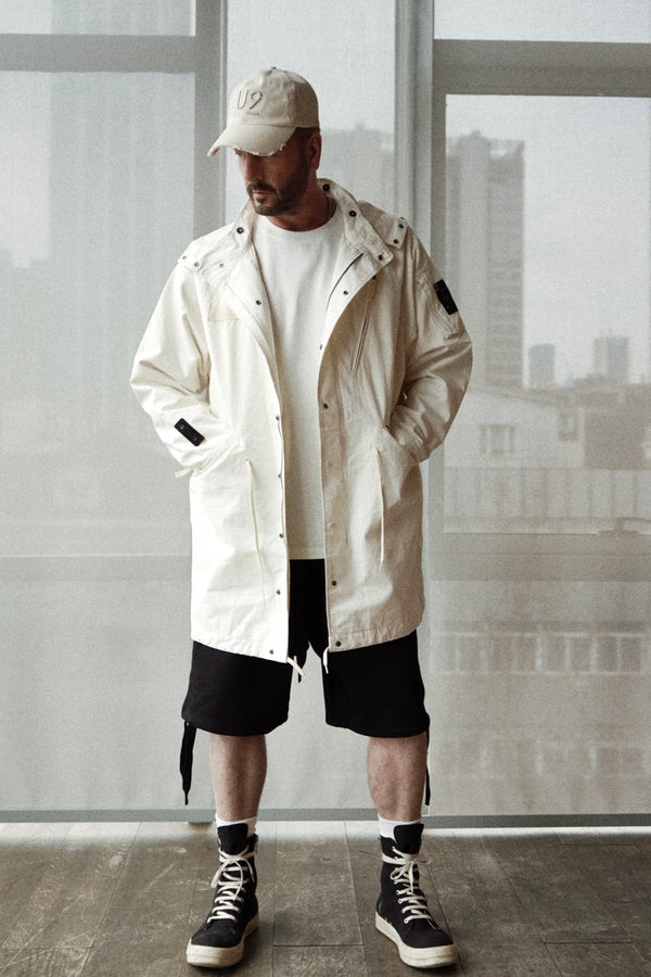 cotton fishtail parka